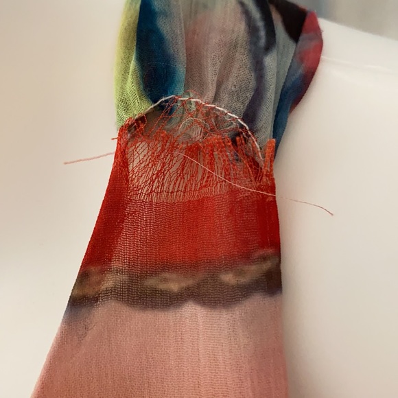 ALICE + OLIVIA Watercolor Faces Dress. Small - Picture 8 of 11